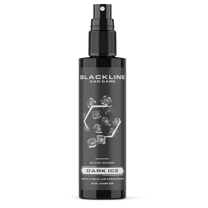 Blackline Car Care - Dark Ice Car Air Freshener  Long-Lasting  Oder Eliminator  for Cars  Trucks  SUV  or Home Use - 8 fl OZ - Air Freshener - Dark Ice Spray - Image 1